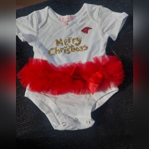 Popatu Christmas‎ onesie with tutu 12m